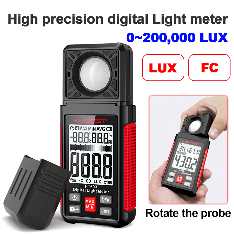 Photography Lighting Meter - Cyfrowy luksomierz HT603 0~200 000 lux,