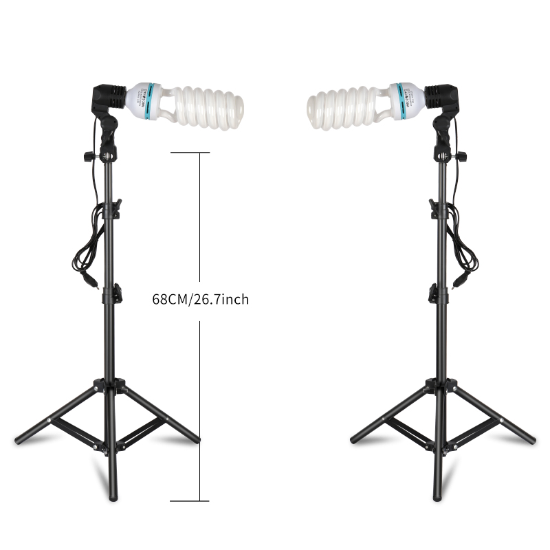 Photography Lighting Kit Portable - Zestaw oświetleniowy fotograficzny 2 sztuki, 135W,