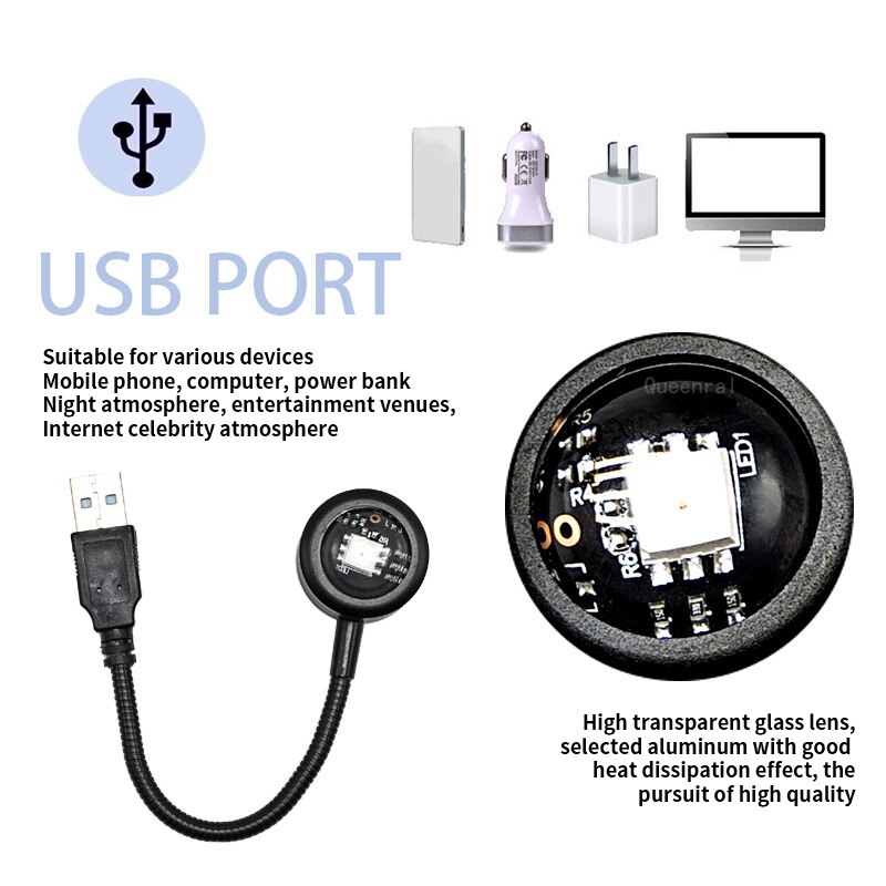 Kolorowa lampa USB z efektem z – Photography Lighting And Background recenzja i cena