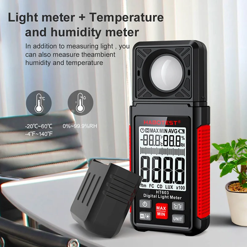 Cyfrowy luksomierz HT603 0~200 – Photography Lighting Meter recenzja i cena
