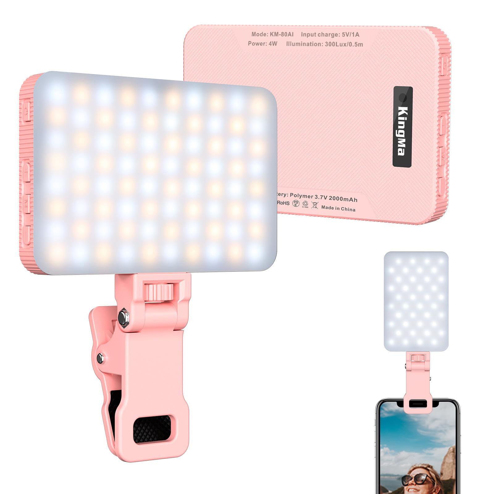 King Ma Pink ładowalna lampa d – Photography Lighting Accessories recenzja i cena