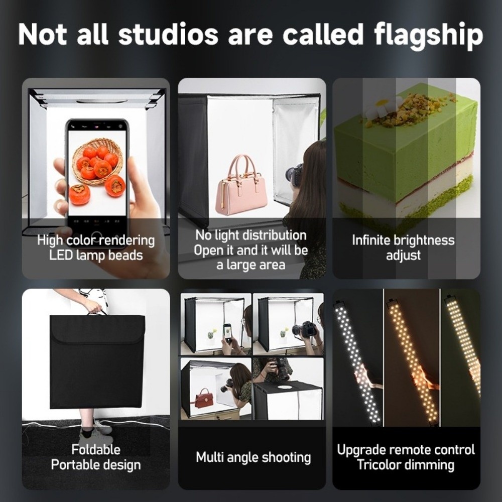 Mini softbox LED 45/65 cm z tł – Photography Lighting And Background recenzja i cena