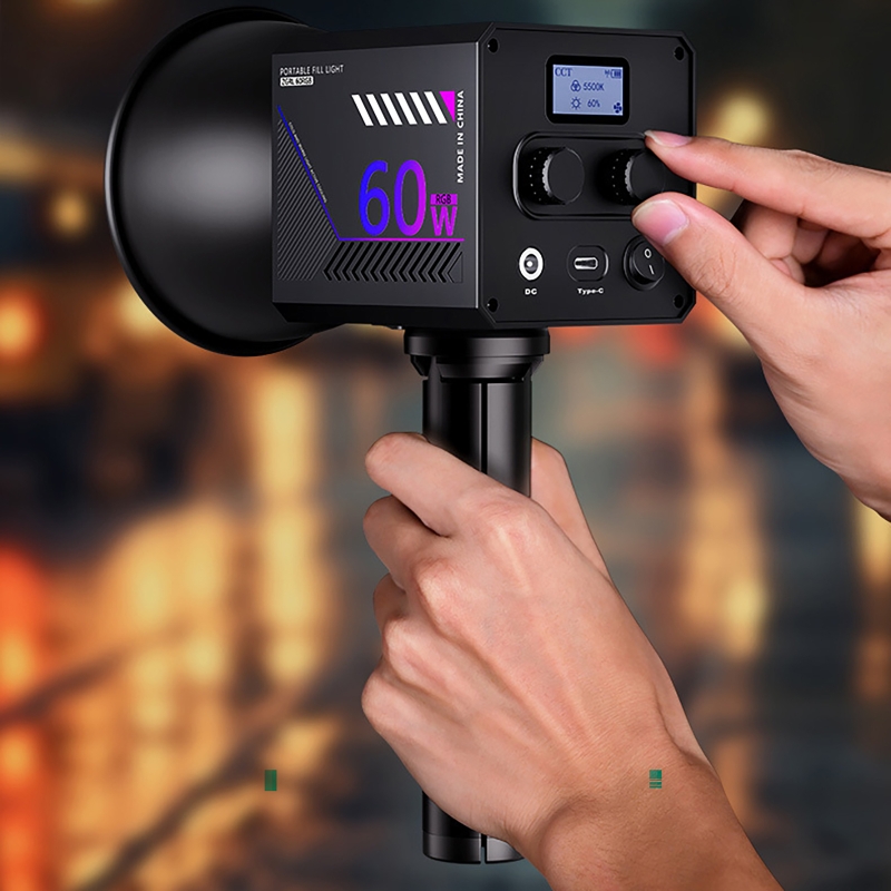 Lampa wideo RGB 60W, przenośna – Photography Lighting And Background recenzja i cena