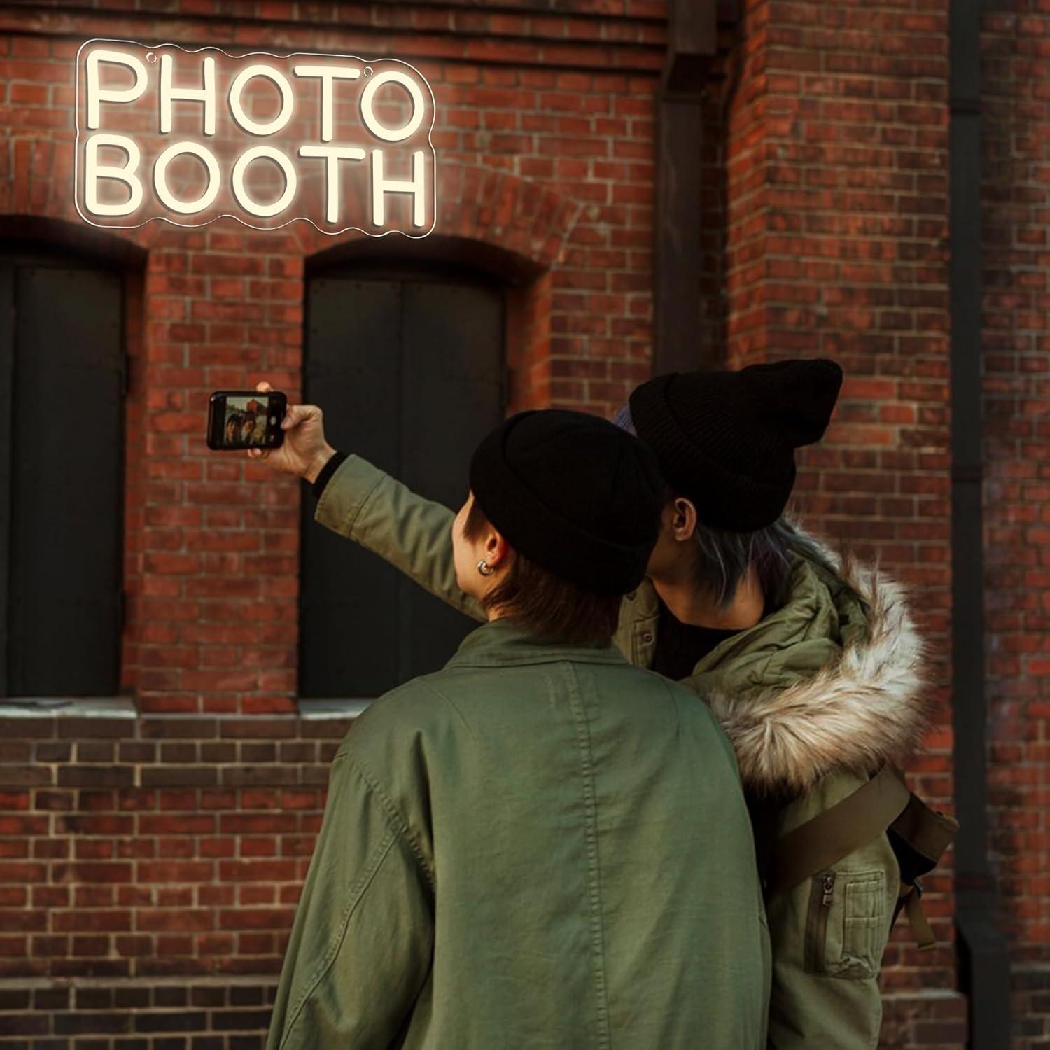 Neonowy znak Photo Booth z fun – Photography Lighting Wedding Reception recenzja i cena